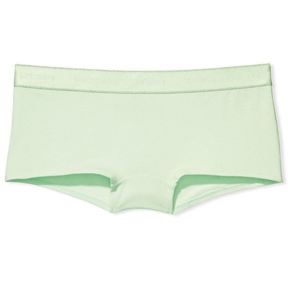 Last Pair VS XL Logo Waist Boyshort Misty Jade Light Green NWT Victoria's Secret - Picture 13 of 15